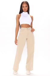 Dressed To Impress No Stretch Trouser Jeans - Khaki Ins Street